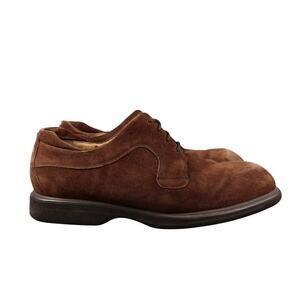 Florsheim Shoes Mens 10.5W Oxford Derby Brown Suede Leather Comfort Professional